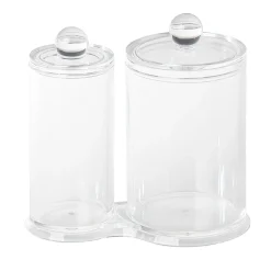 Range coton tige et disque transparent