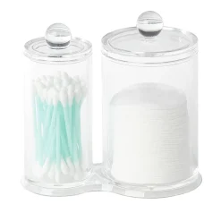 Range coton tige et disque transparent