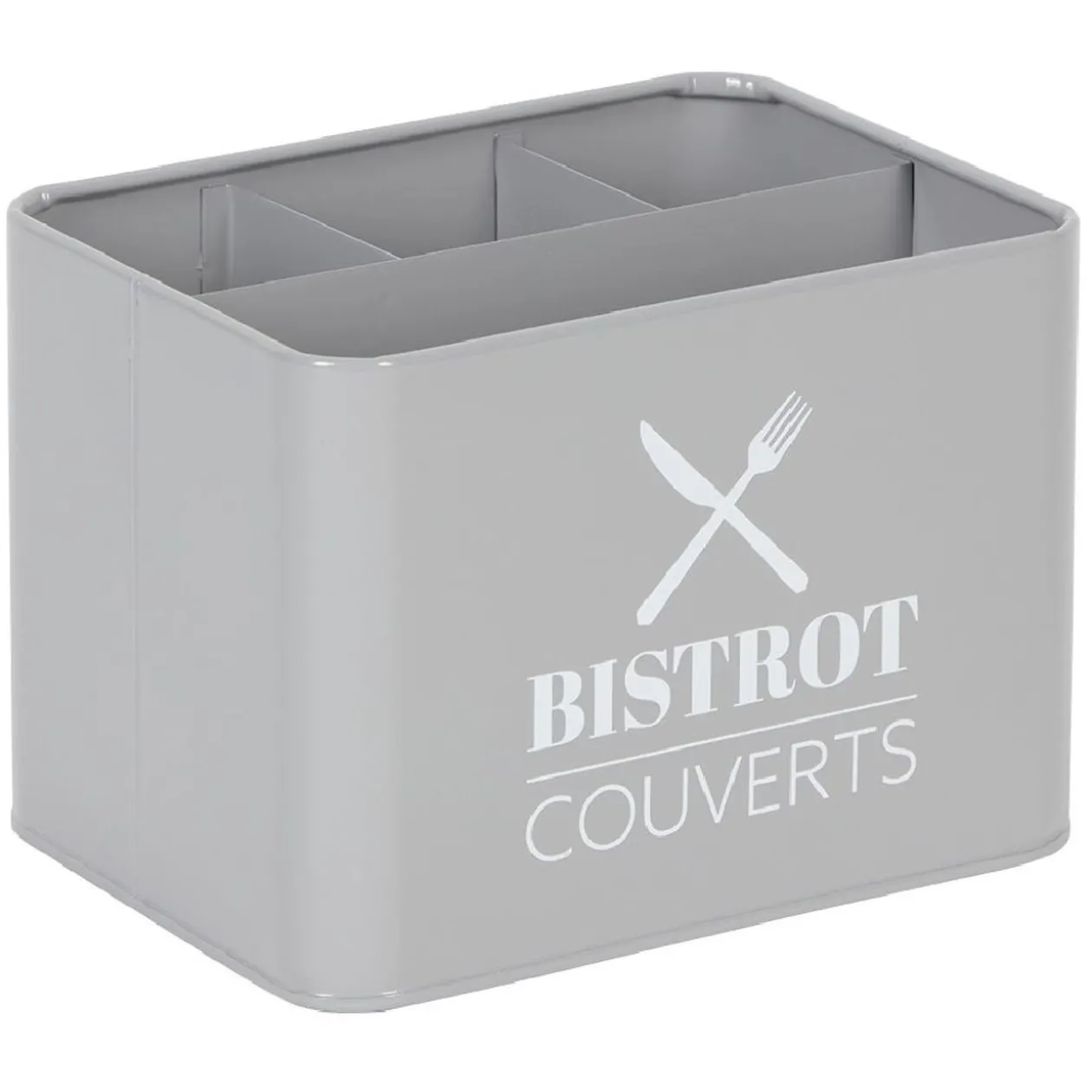 Range couvert BISTROT en métal gris