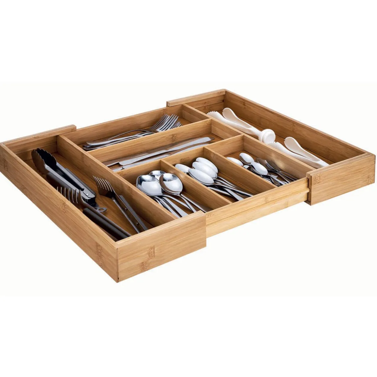 Range couverts extensible en bambou