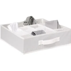 Range sous vêtements 16 compartiments blanc