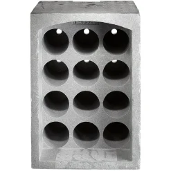 Range-bouteilles 12 emplacements gris