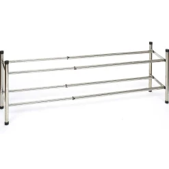 Range-chaussures extensible métal chromé