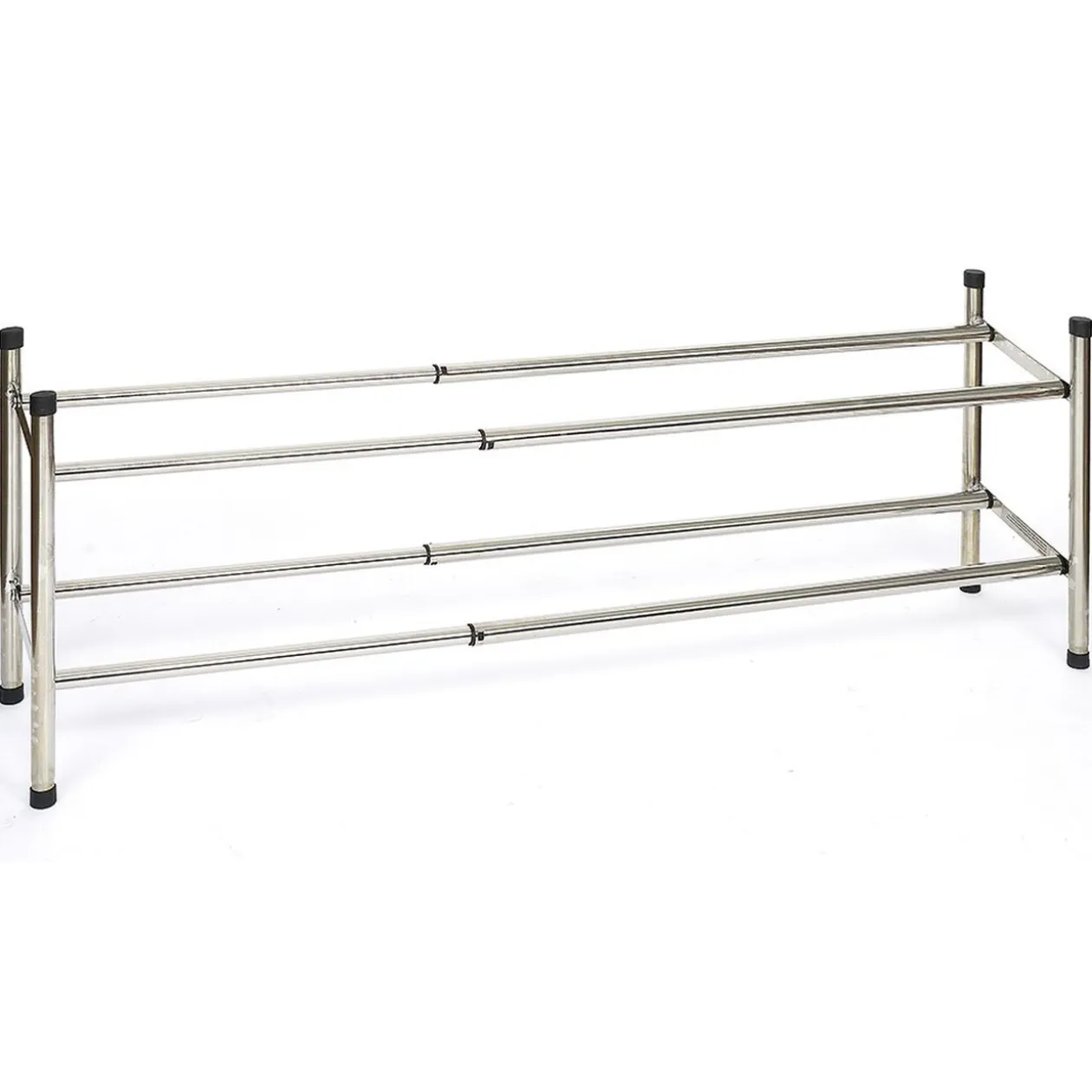 Range-chaussures extensible métal chromé