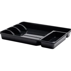 Range-couverts plastique noir