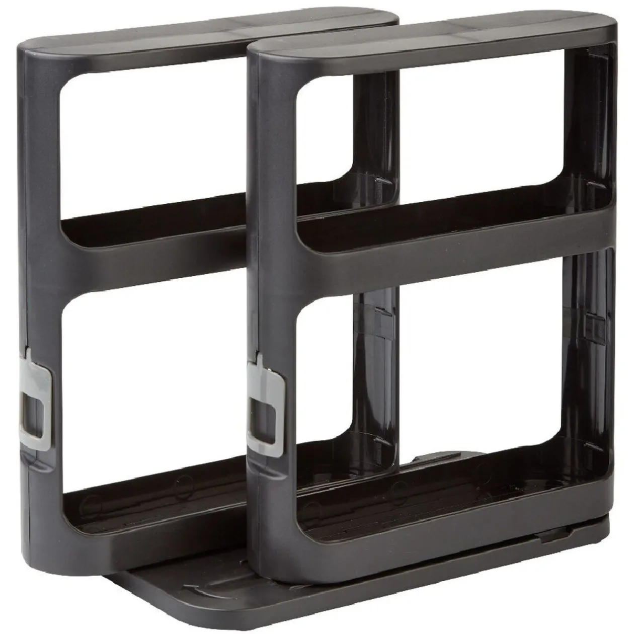 Rangement à épices coulissant 2 niveaux noir