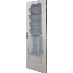 Rangement à suspendre 4 tiroirs et 1 panier à linge