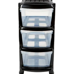 Rangement 3 tiroirs plastique