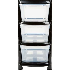 Rangement 3 tiroirs plastique