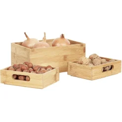 Rangement de cuisine superposable x 3