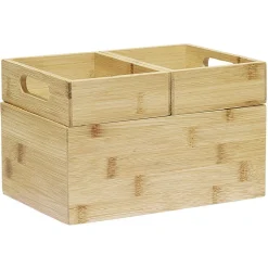 Rangement de cuisine superposable x 3