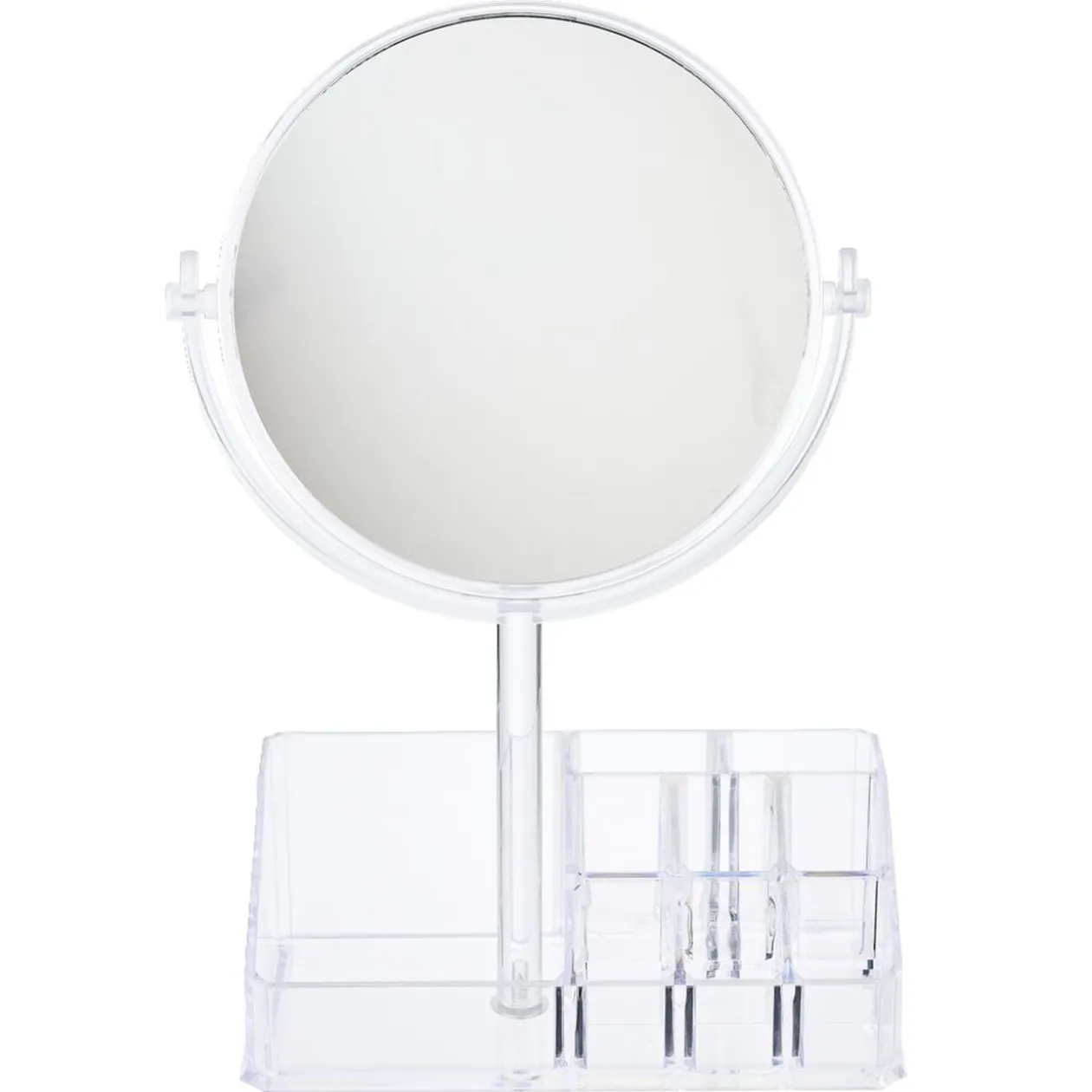 Rangement pour cosmétique avec miroir 9 compartiments 20x15xH5cm