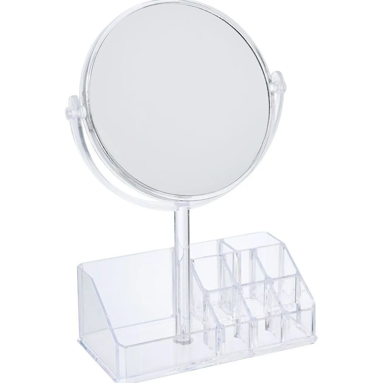 Rangement pour cosmétique avec miroir 9 compartiments 20x15xH5cm