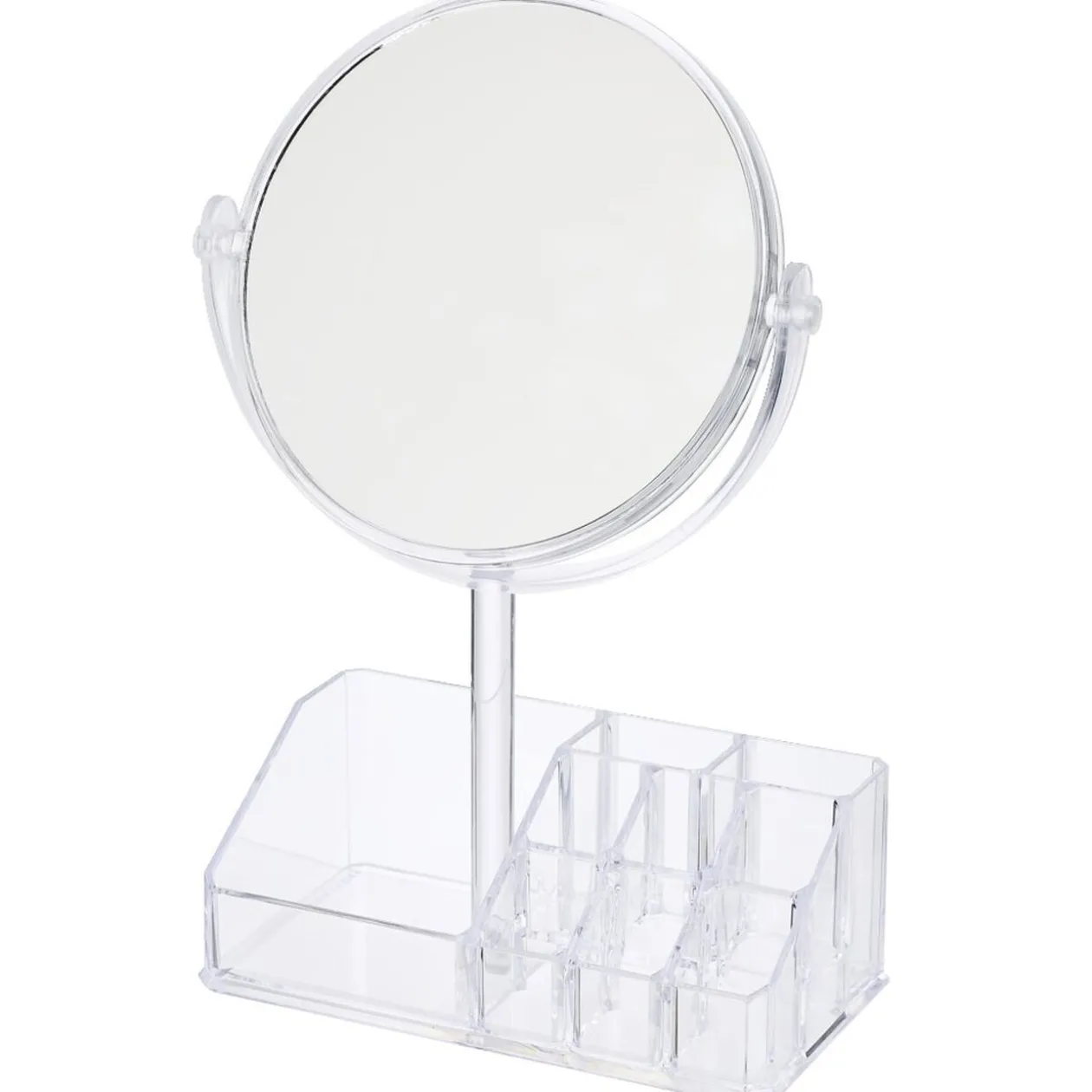 Rangement pour cosmétique avec miroir 9 compartiments 20x15xH5cm