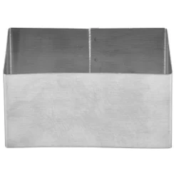 Rectangle de présentation en inox