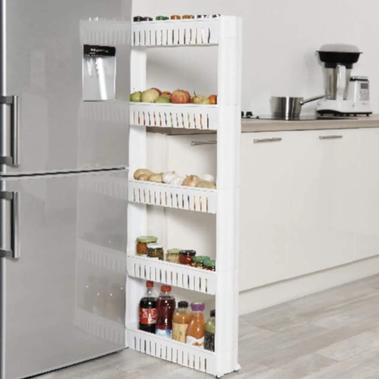 Resserre légumes desserte cuisine 5 niveaux