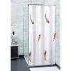 Rideau de douche blanc motif poissons