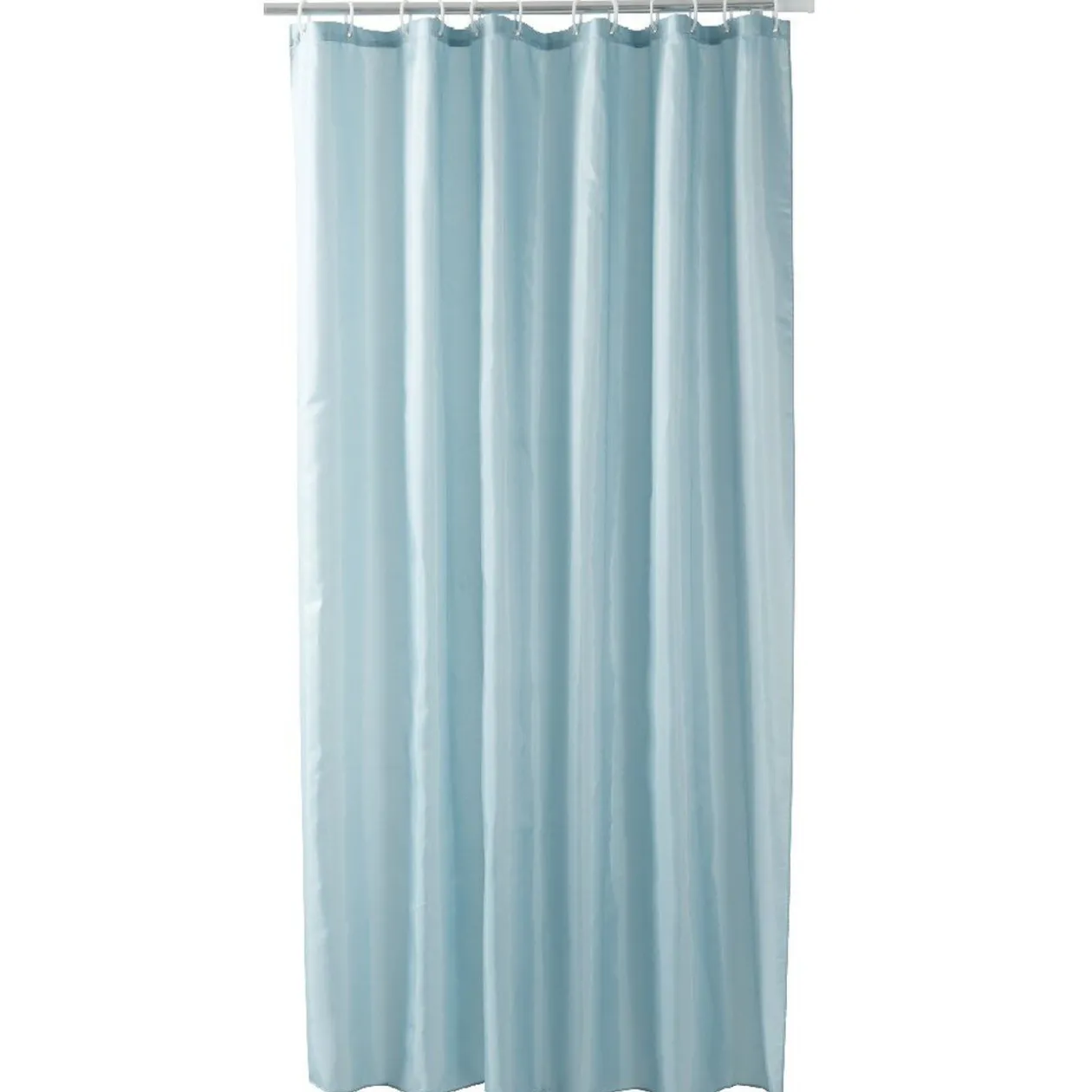 Rideau de douche bleu clair