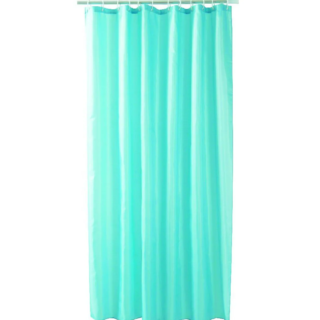 Rideau de douche bleu clair