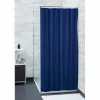 Rideau de douche bleu uni