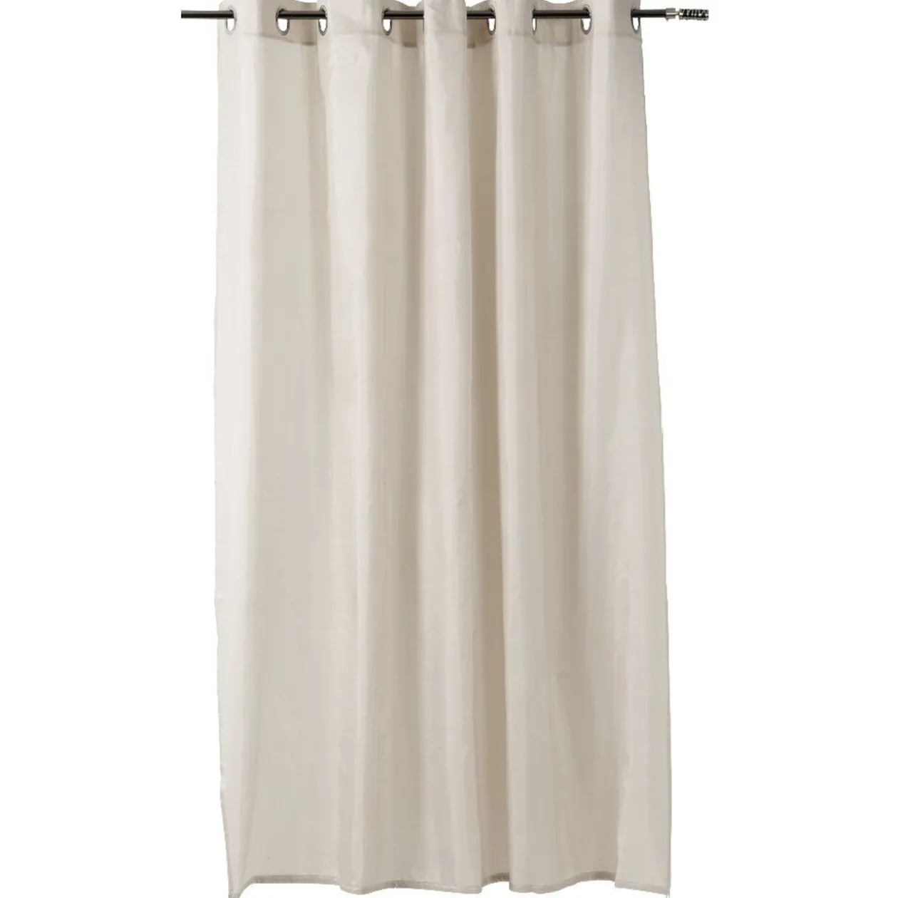 Rideau de douche crème à oeillets