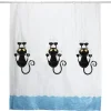 Rideau de douche design chat