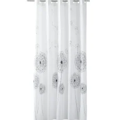 Rideau de douche design fleur