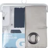 Rideau de douche gris clair