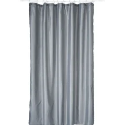 Rideau de douche gris clair sans anneaux