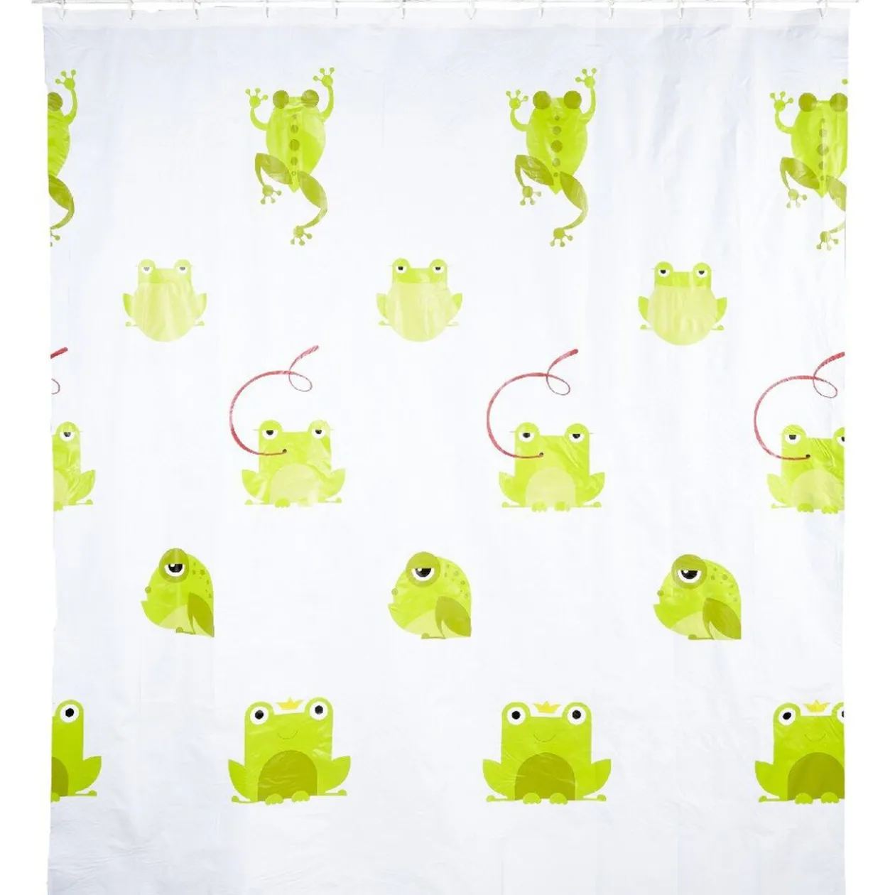 Rideau de douche motif grenouilles