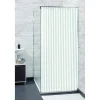 Rideau de douche rayure blanc et vert