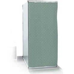 Rideau de douche 180xH200cm avec tapis de bain 75x45cm vert