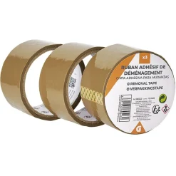 Rouleau adhésif marron L.25 m