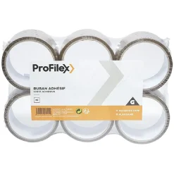 Rouleau adhésif marron x6