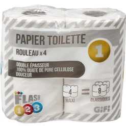 Rouleau de papier toilette 280 feuilles x4