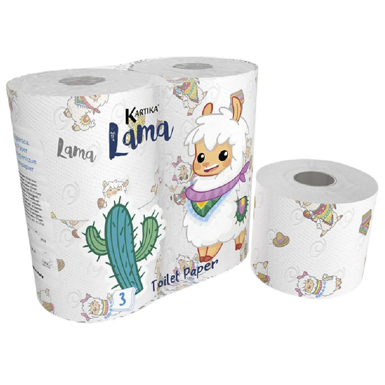 Rouleau de papier toilette x4