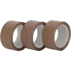 Rouleau ruban adhésif marron Fix-o-Moll x3