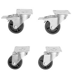 Roulette pivotante à fixer x4