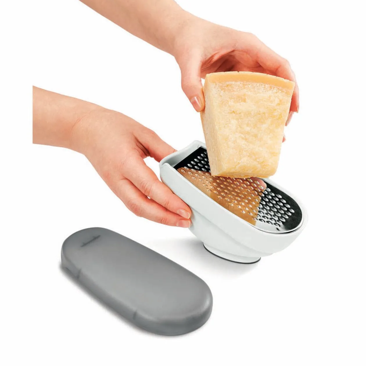 Râpe Metaltex avec couvercle et 3 lâmes interchangeables