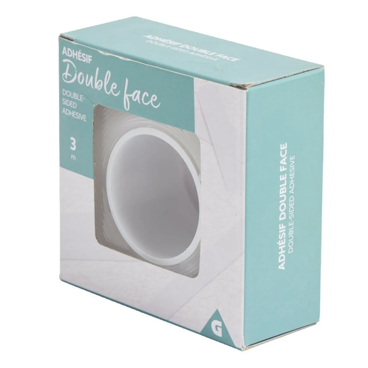 Ruban adhésif double face transparent