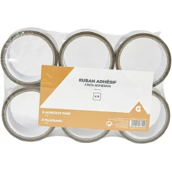 Ruban adhésif marron x6