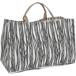 Sac porte-bûches en jute 64x30xH40cm