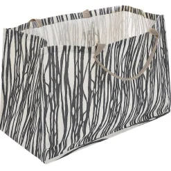 Sac porte-bûches en jute 64x30xH40cm