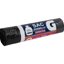 Sac poubelle haut lien coulissant 30 L x20