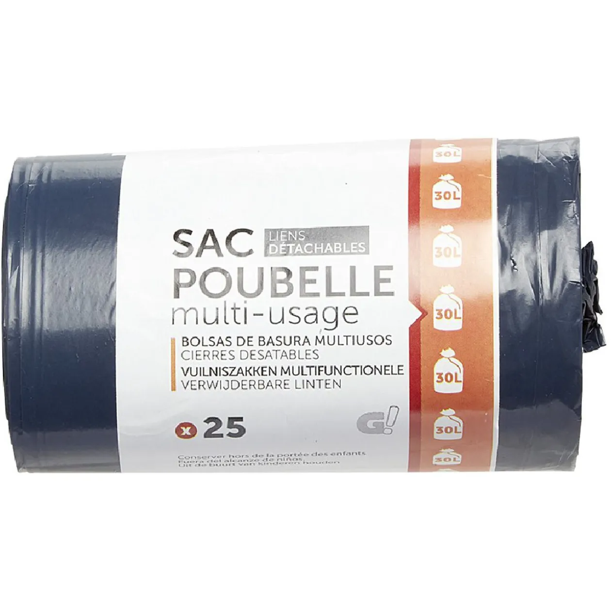 Sac poubelle 30l x25