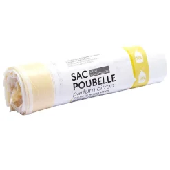 Sac poubelle 10l x20 citron