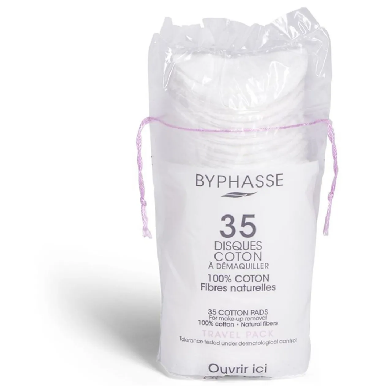 Sachet de 35 disques de coton à démaquiller Byphasse