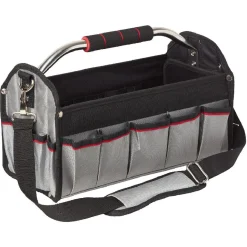 Sacoche boîte à outils noire rouge grise
