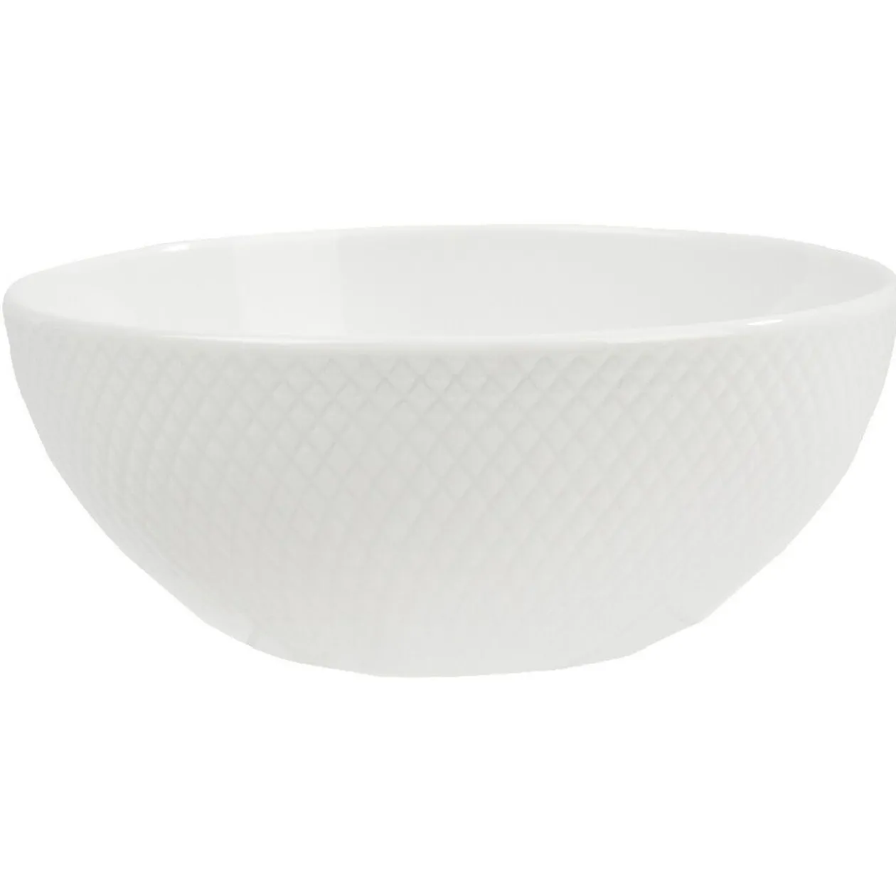 Saladier blanc embossé