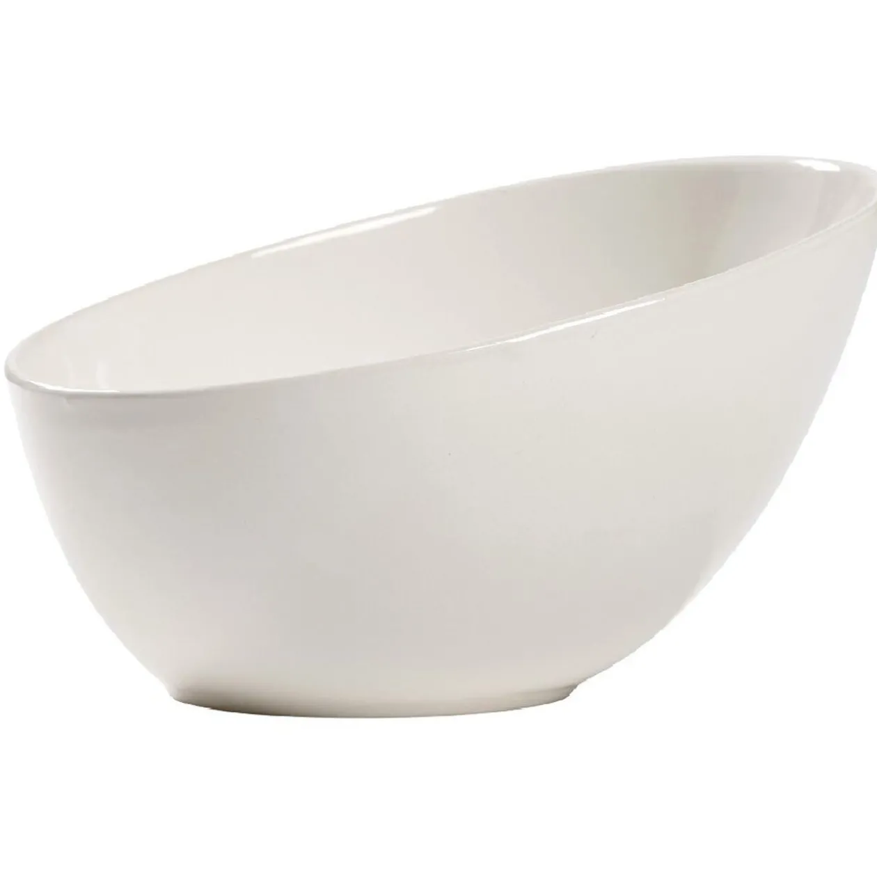 Saladier blanc ovale